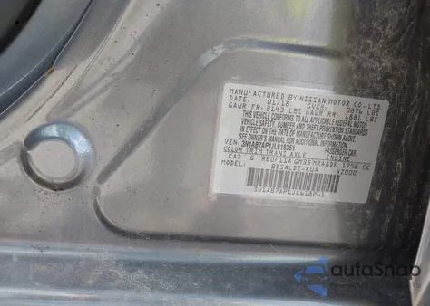 2018 Nissan Sentra Sv z USA, uszkodzony, nr VIN 3N1AB7AP1JL618261